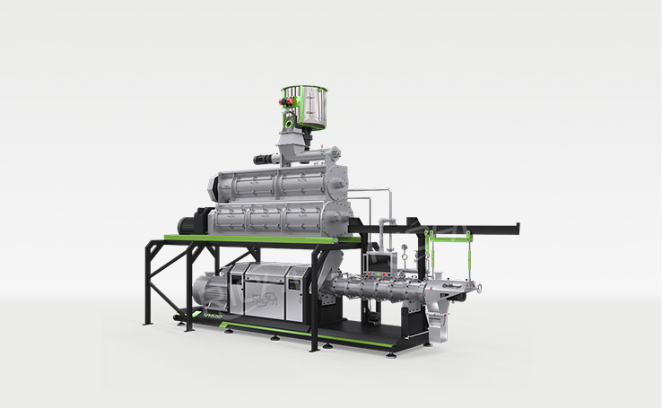 Twin screw floating fish feed extruder machine to manufacture floating fish food and pet feed pellets